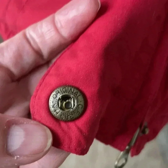 Nordica Women’s Red Long Insulated Coat Jacket 8 Zip/Snap Closure 6 Pockets - Picture 13 of 14